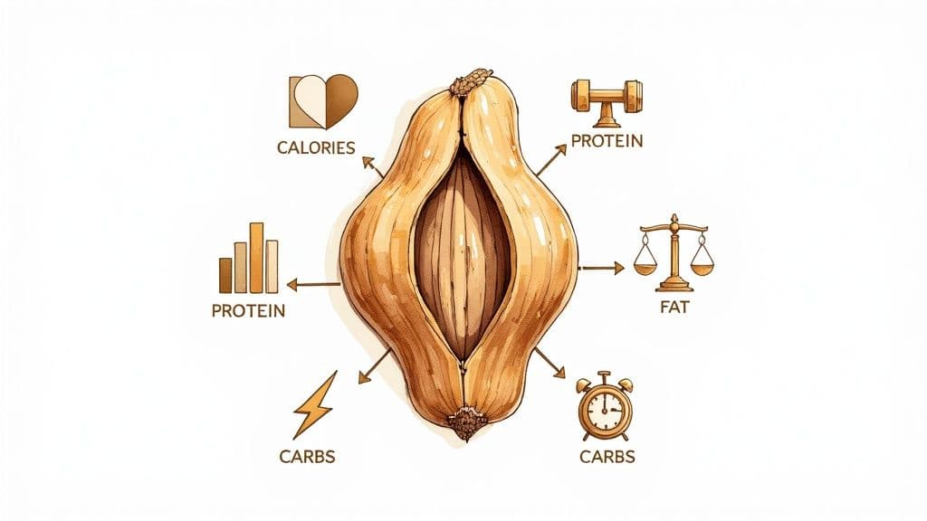 Dry Roasted Peanuts Nutrition Facts: What's in a Handful?